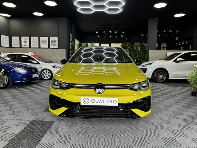 Yellow Volkswagen Golf R